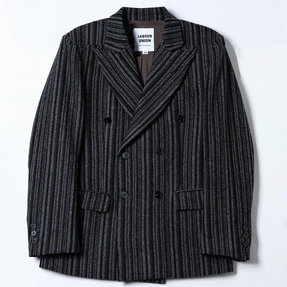 Vintage Striped Double-Breasted Suit