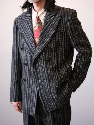 Vintage Striped Double-Breasted Suit