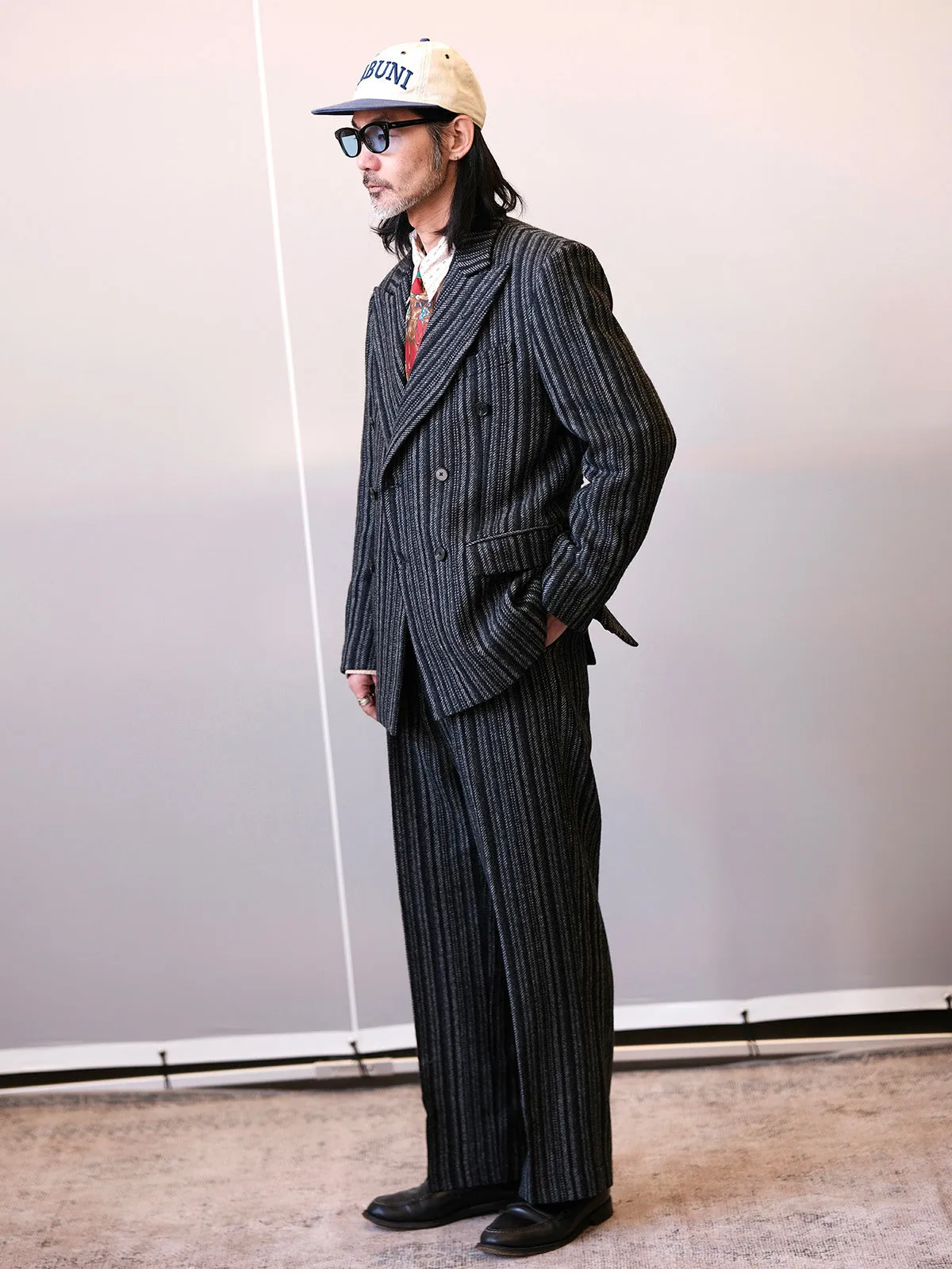 Vintage Striped Double-Breasted Suit