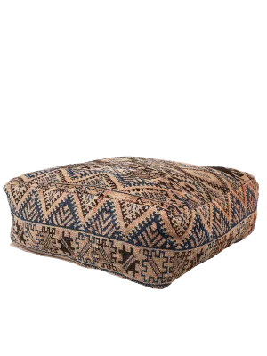 Vintage Taznakht Pouf - Natural Tones