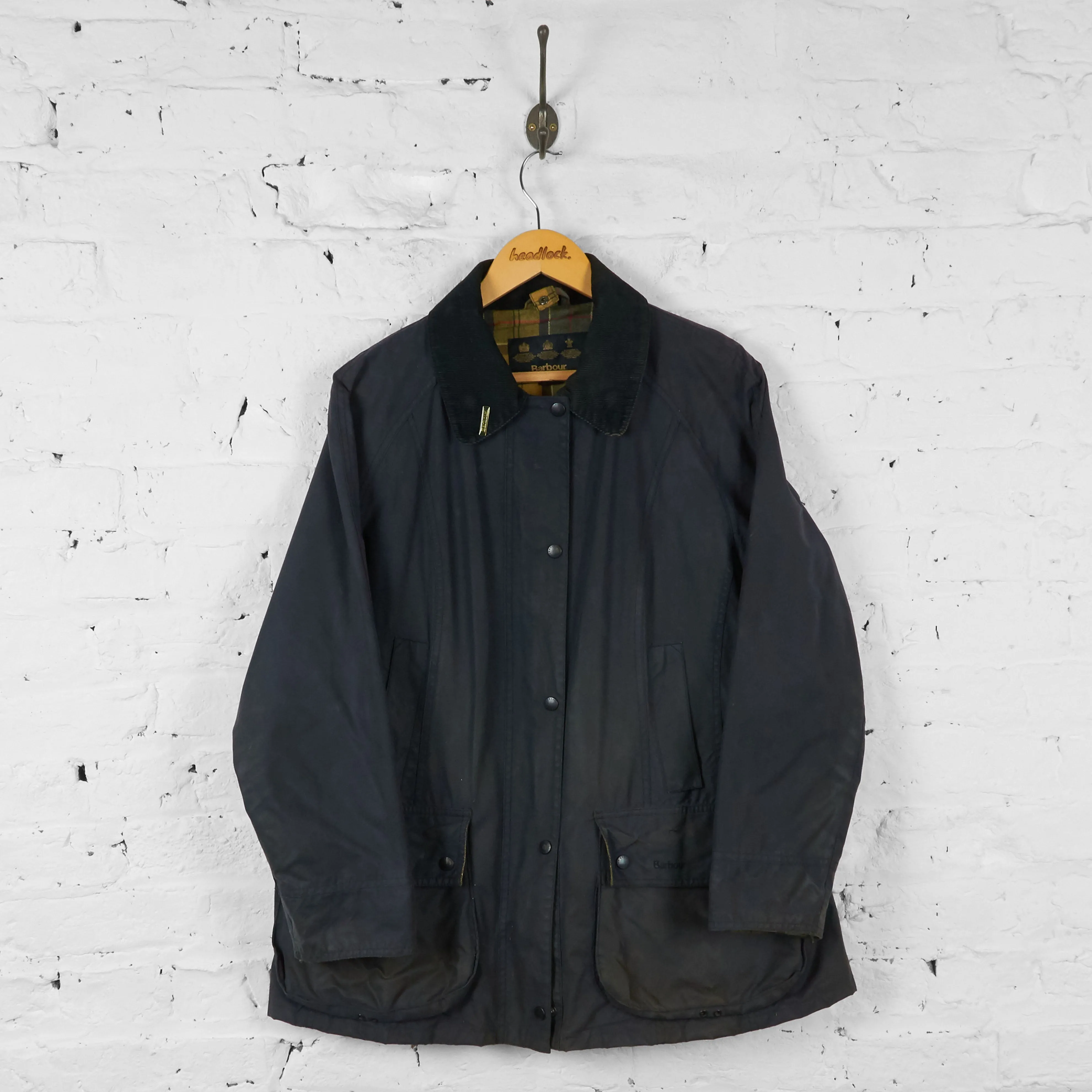 Vintage Women's Barbour Was Jacket - Navy - 18