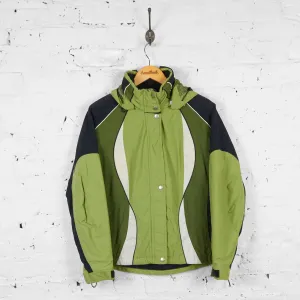 Vintage Women's Tommy Jeans Ski Jacket - Green - M