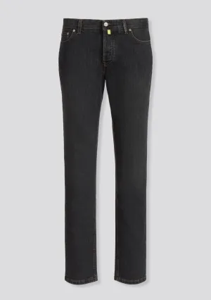 Washed Black Regular Fit Jeans