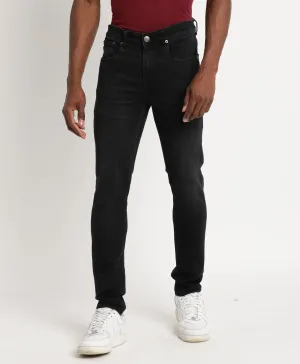 Washed Black Slim-fit Jeans