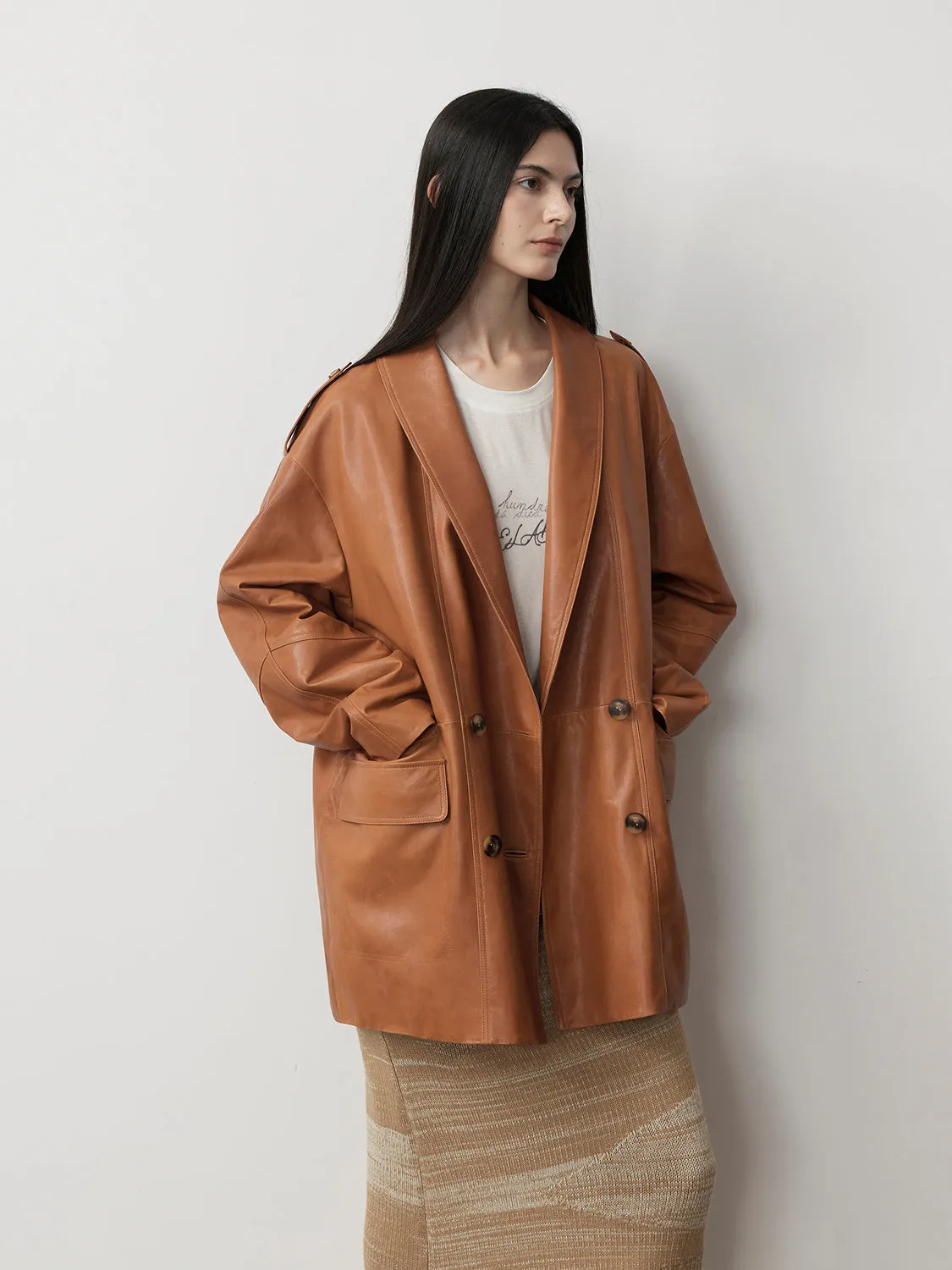 Waxy Sheepskin Jacket