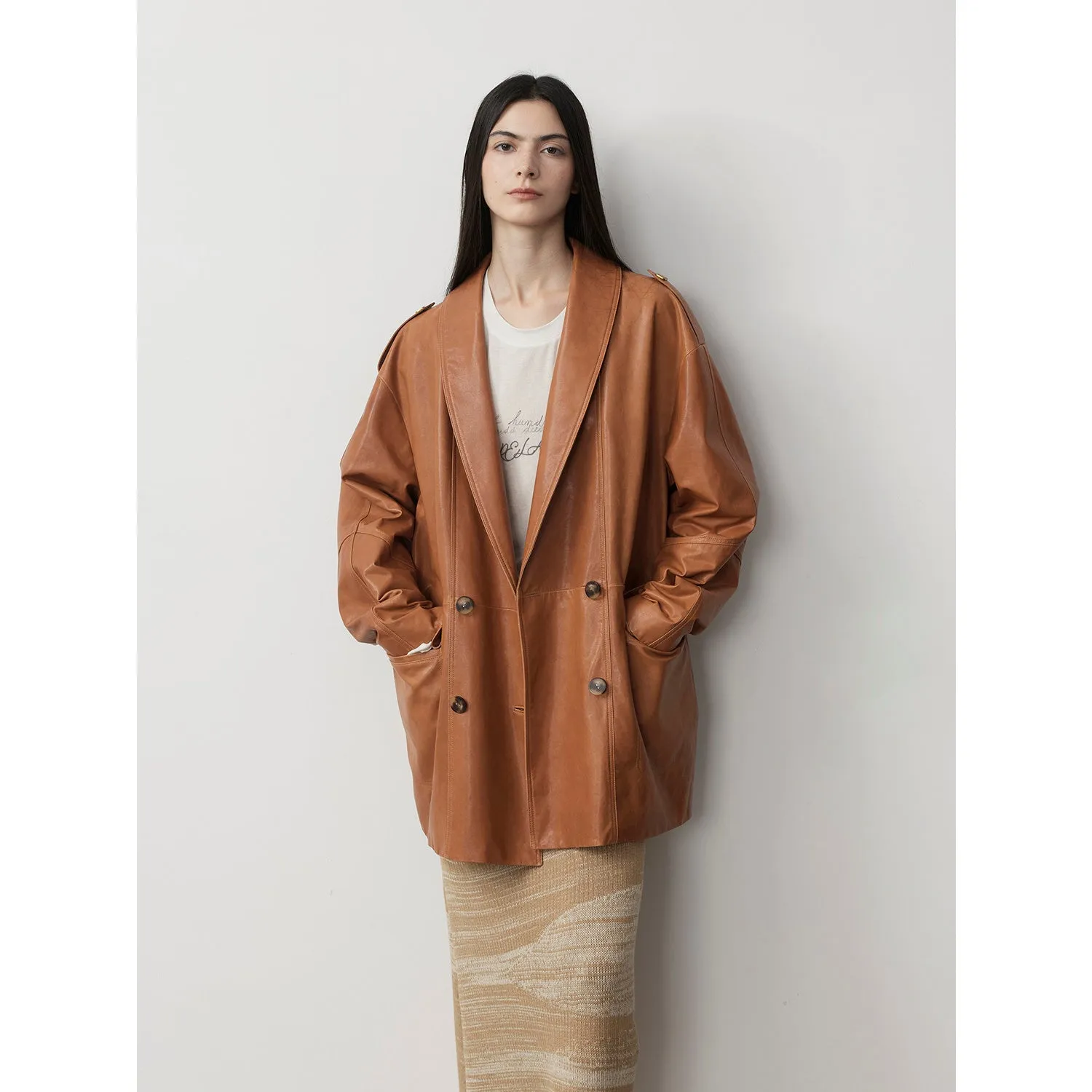 Waxy Sheepskin Jacket