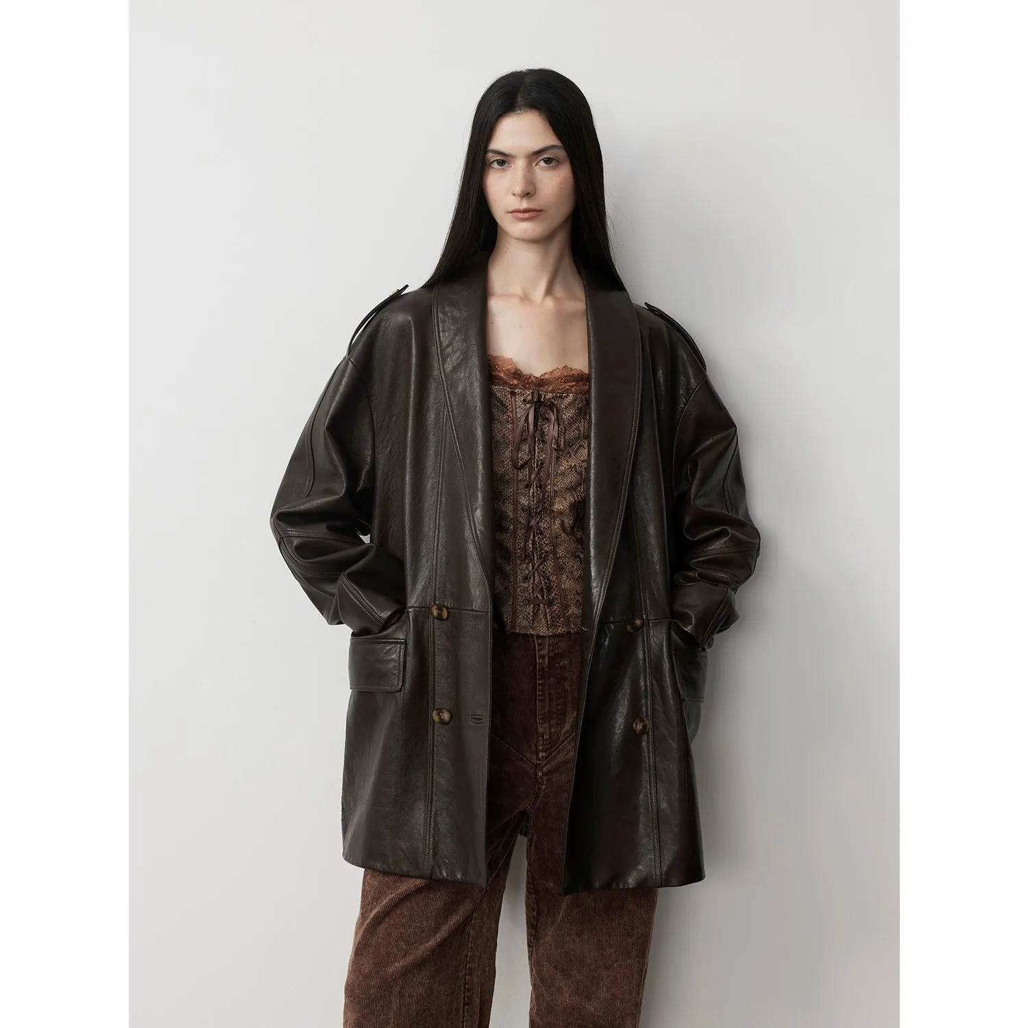Waxy Sheepskin Jacket