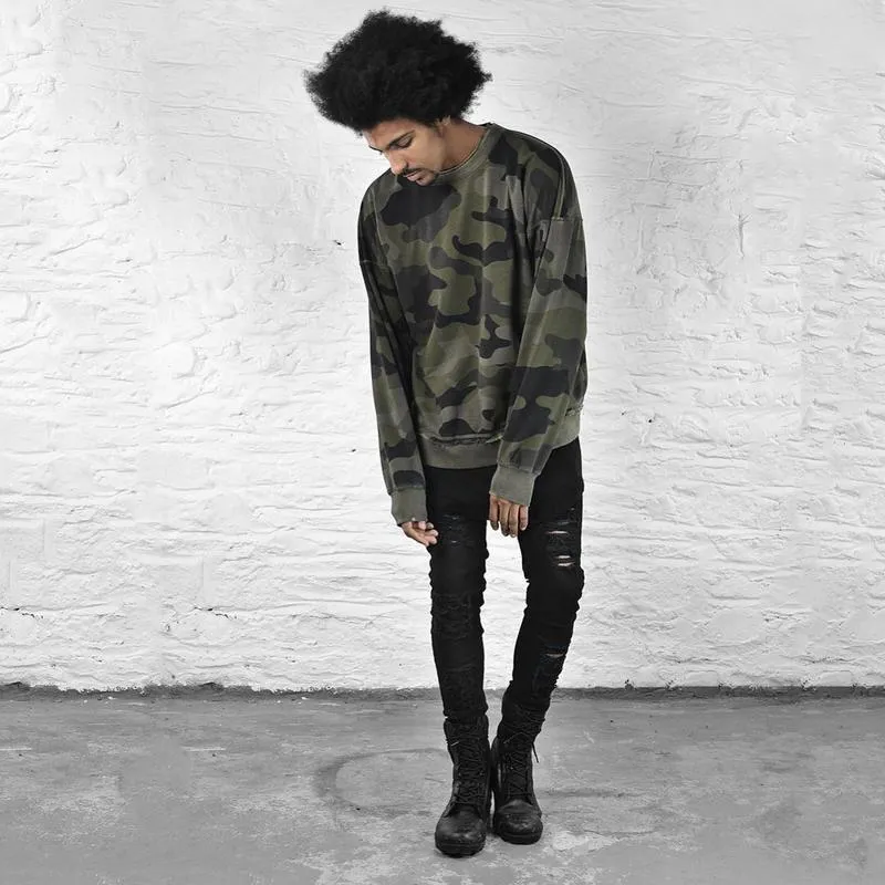 West Louis™ Hip Hop Swag Distressed Slim Jeans [ 3 colors ]
