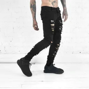 West Louis™ Hip Hop Swag Distressed Slim Jeans [ 3 colors ]