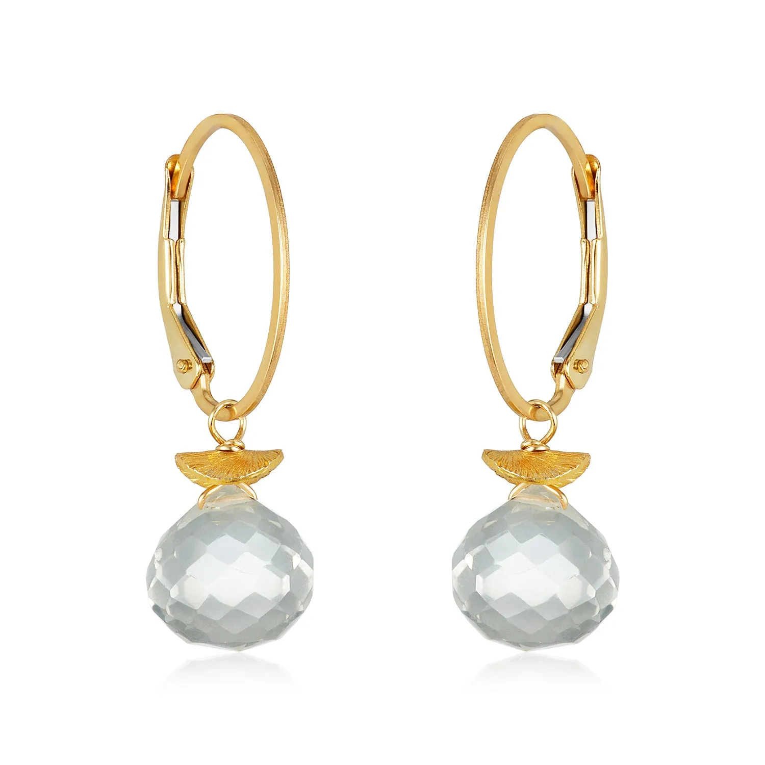 White Topaz Sunday Morning Earrings