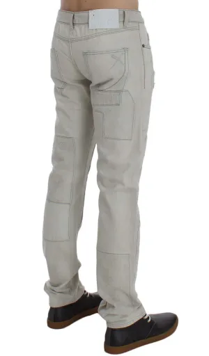 White Wash Cotton Regular Fit Jeans