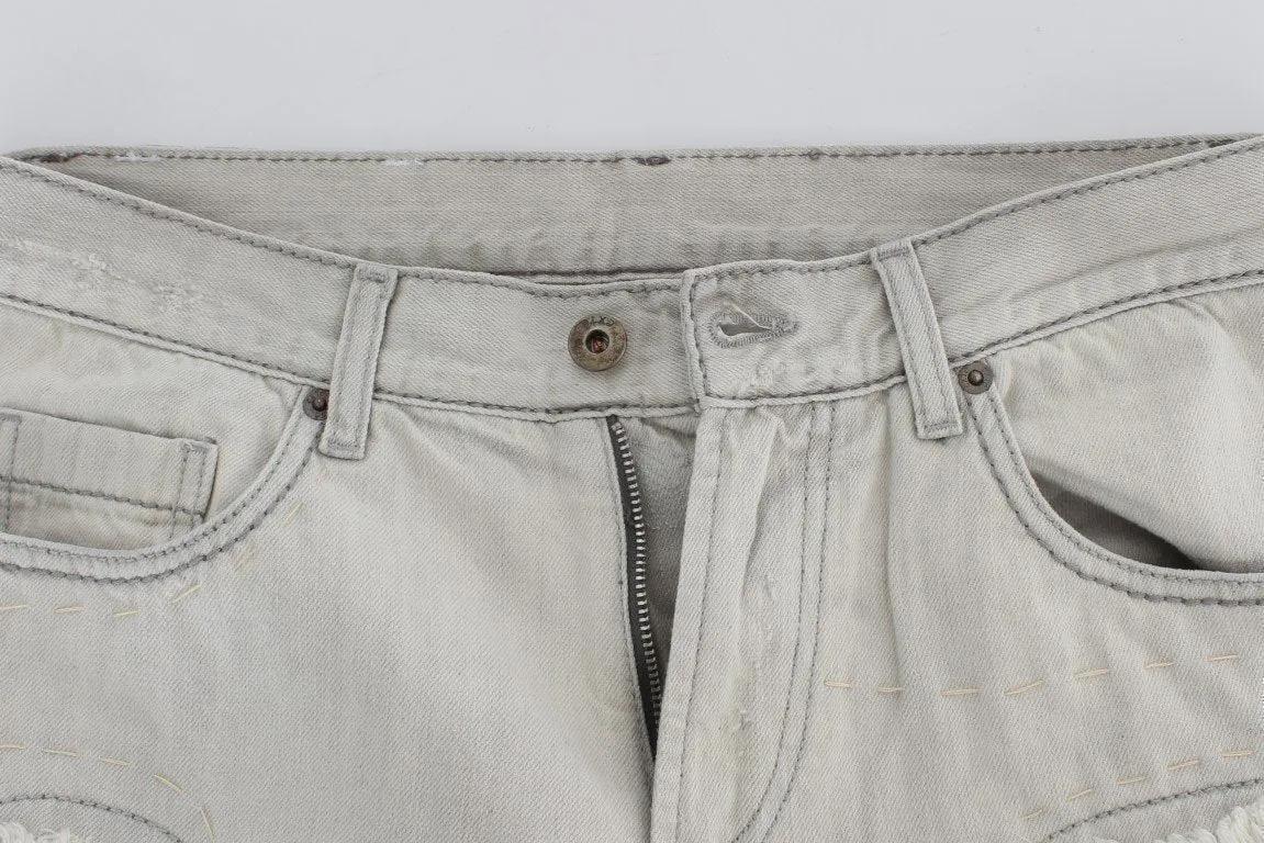 White Wash Cotton Regular Fit Jeans