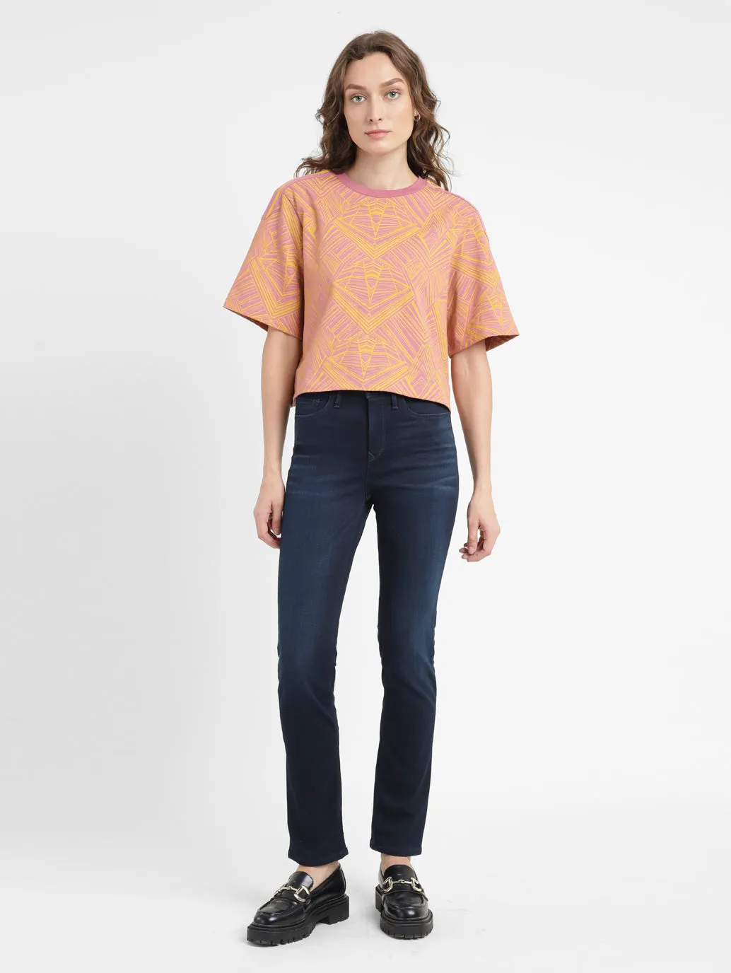 Women's 312 Blue Slim Fit Mid Rise Jeans