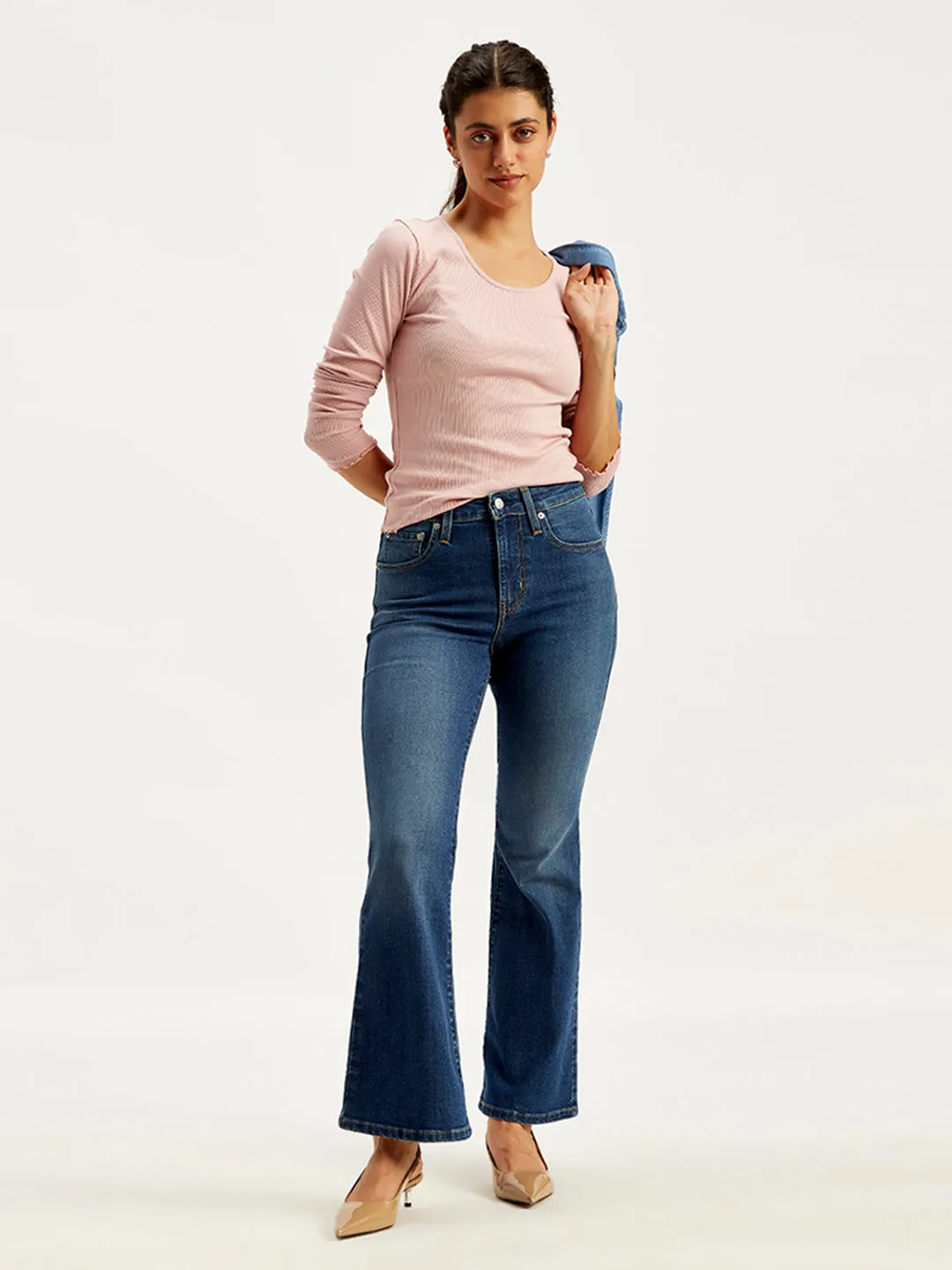 Women's 726 Indigo Slim Fit High Rise Jeans