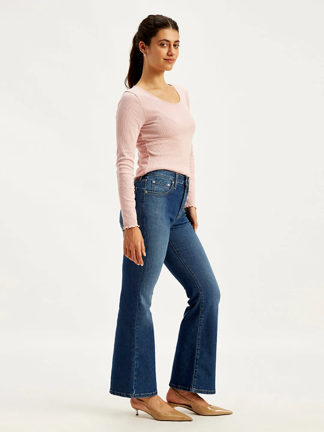 Women's 726 Indigo Slim Fit High Rise Jeans