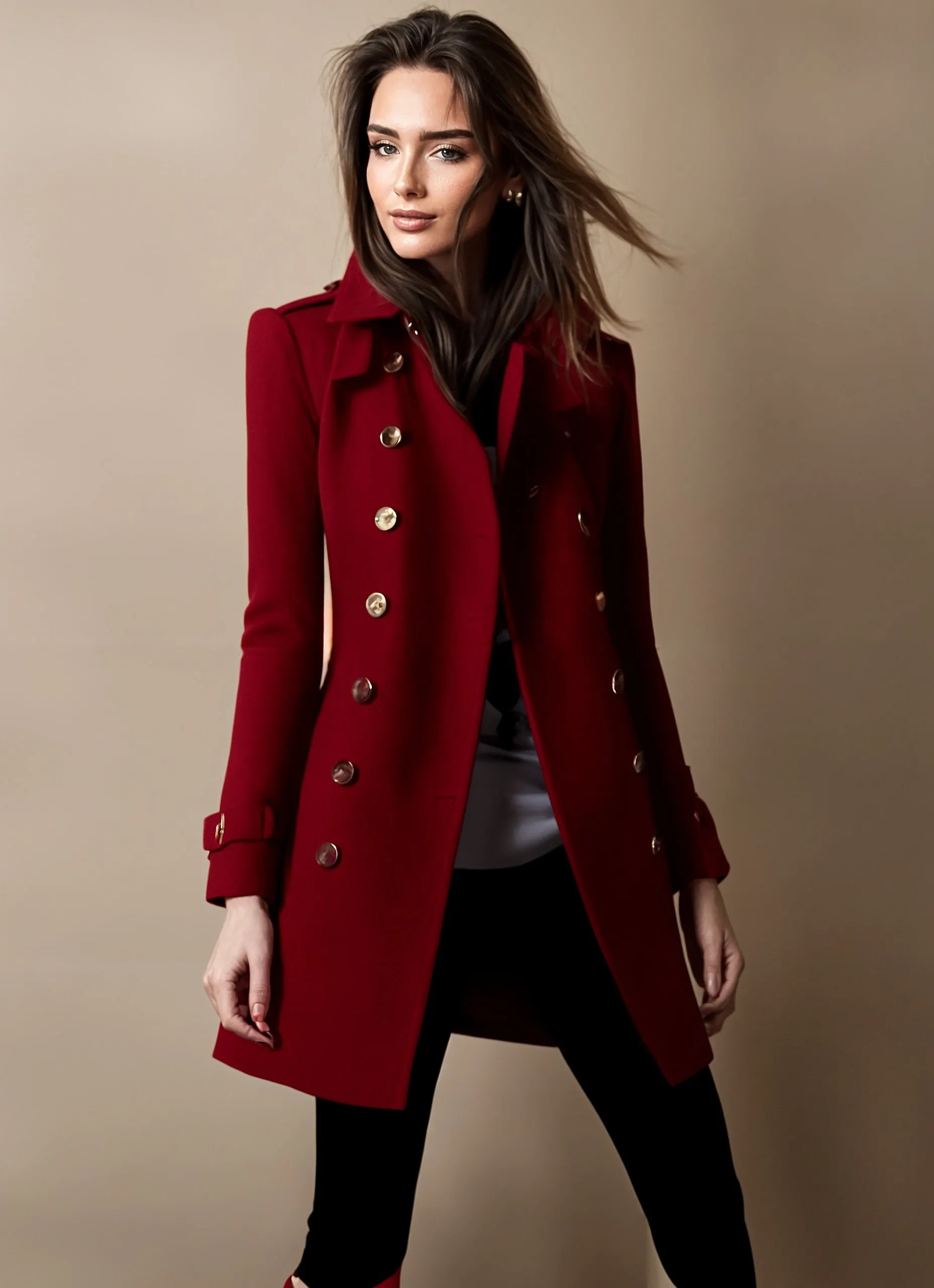 Women's elegant button-front jacket