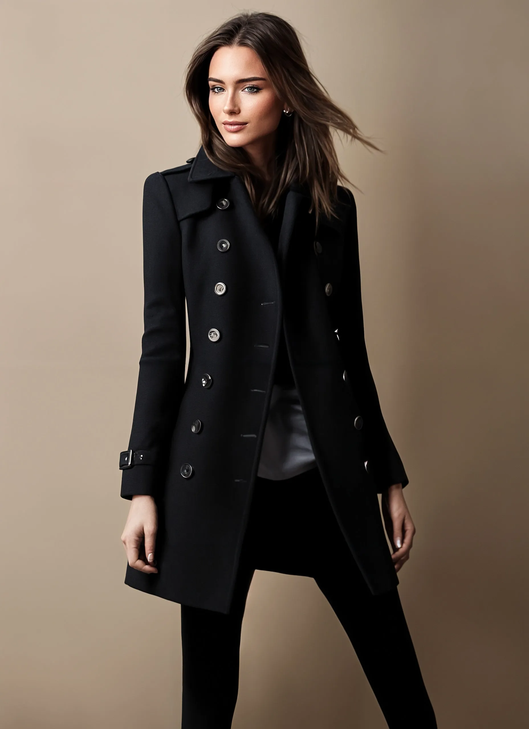 Women's elegant button-front jacket