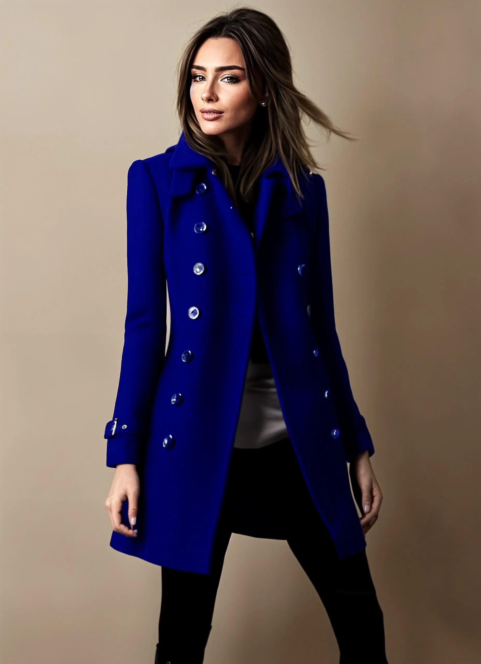 Women's elegant button-front jacket