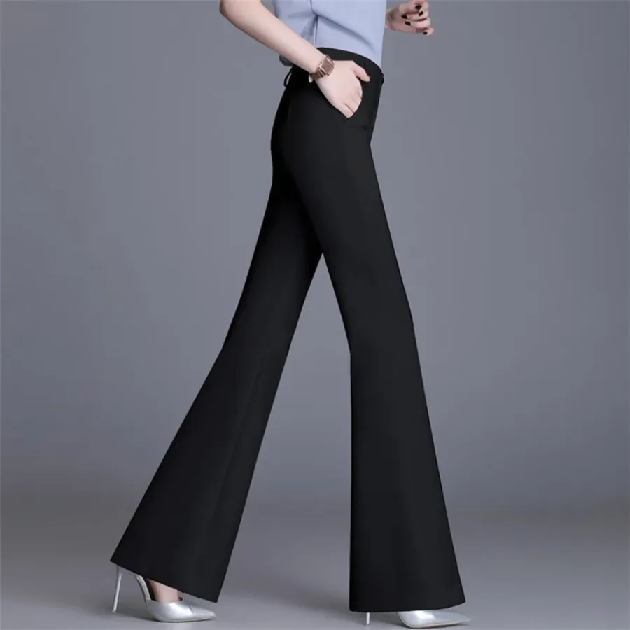 Women’s Elegant Slim Fit High Waist Flared Pants