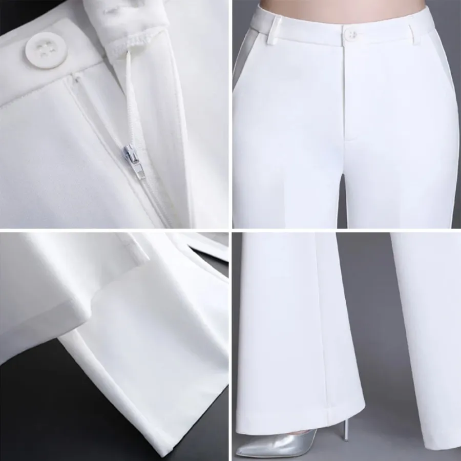 Women’s Elegant Slim Fit High Waist Flared Pants
