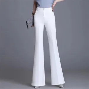 Women’s Elegant Slim Fit High Waist Flared Pants