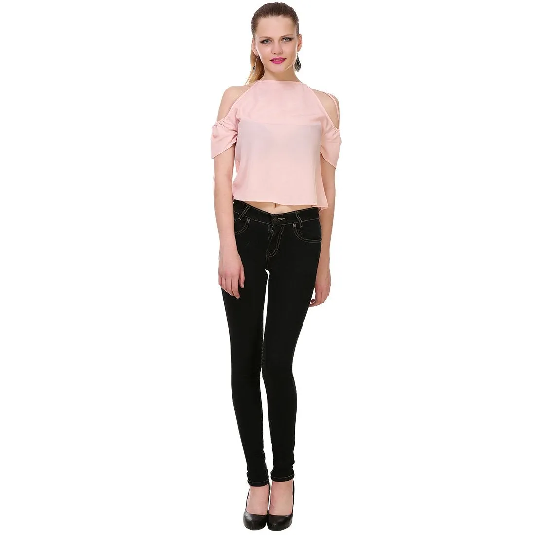 Women's Skinny Fit Mid-Rise Clean Look Clean Look Streachable Jeans