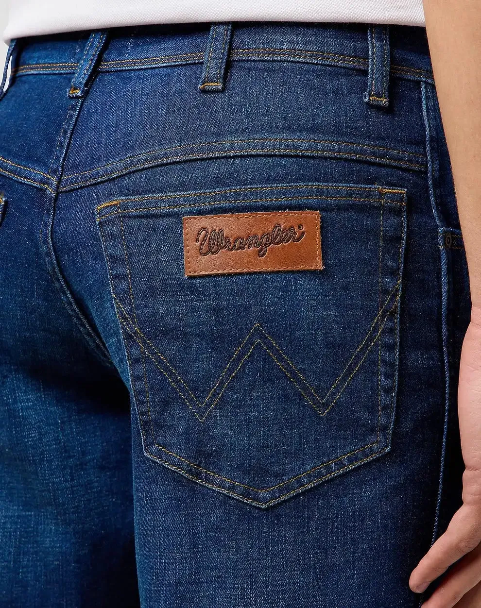 Wrangler Mens Texas Authentic Slim 822 Jeans Blue Abyss