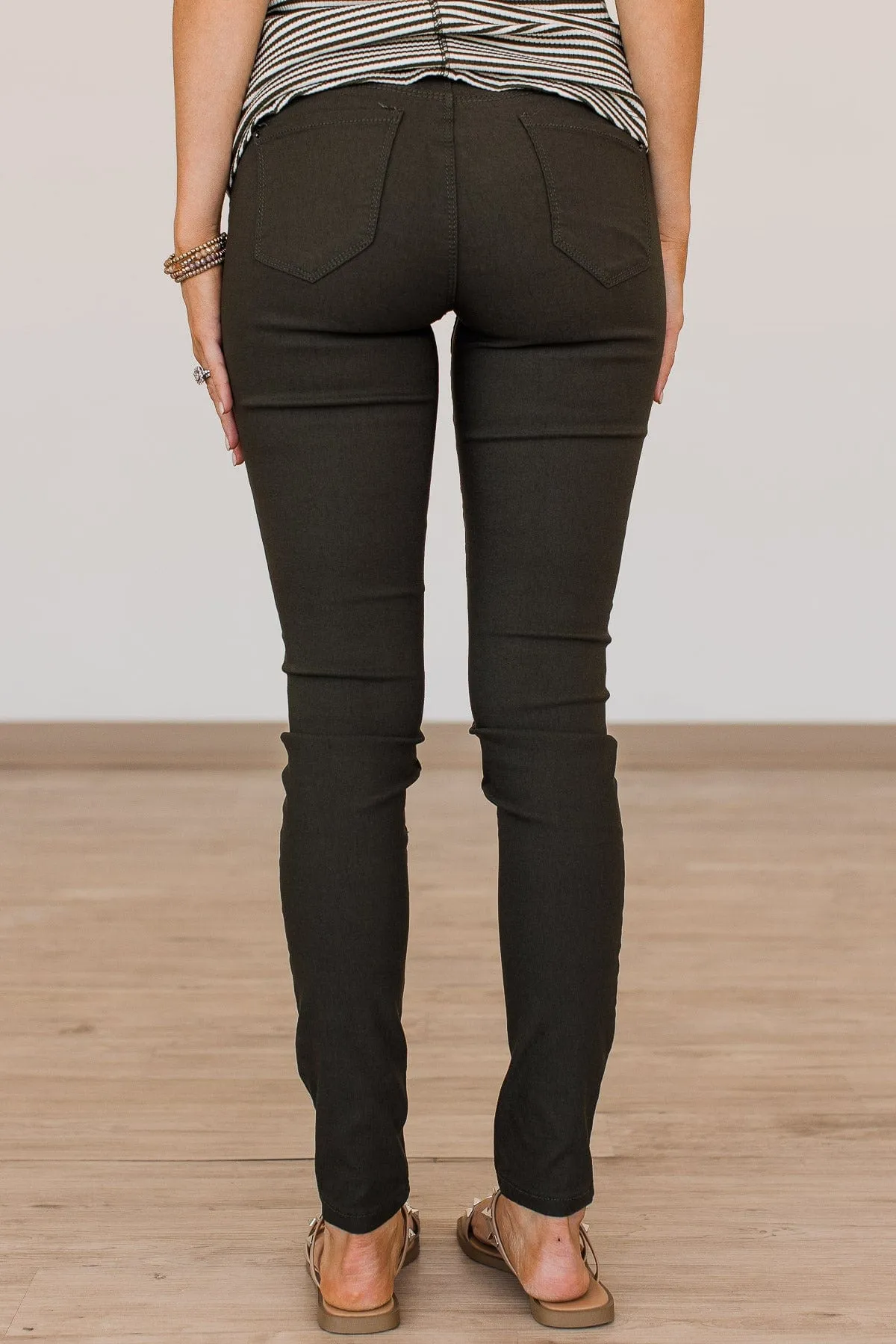 YMI Mid-Rise Jeggings- Olivia Wash